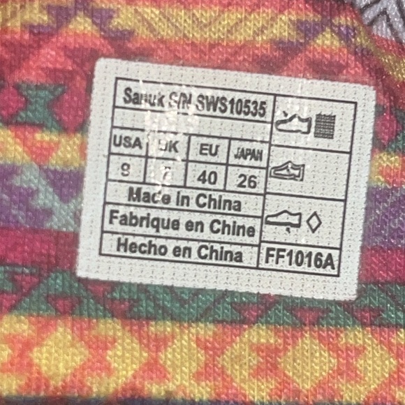 SANUK Women's Yoga Sling 2 Sandals in magenta multi stripe size 9 - Picture 4 of 7